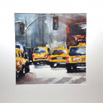 'New York, New York' @ElianeKunnen - aquarel incl passe-partout, 50x50cm - 75€